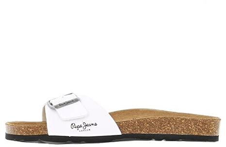 Pepe Jeans Sandales Bio Single Champion Blanc