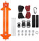 WANGCL 2-in-1 Paracord Armband Jig Kit Paracord Tool Kit Einstellbare Länge Weben DIY Handwerk Maker mit Schnur und Schnallen (Orange)