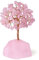 XIANNVXI Rosenquarz Kristallbaum Kristalle Geldbaum Lebensbaum Deko Feng Shui Natürlicher Edelsteine Steine Deko Tree of Life Trommelsteine Basis Bonsai Baum Dekoartikel Home Decor