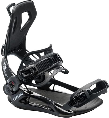 GNU Cheeter Herren Snowboard-Bindungen S US M 4-7, Schwarz
