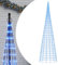 vidaXL LED Weihnachtsbaum für Fahnenmast, Beleuchtet Christbaum mit 3000 LEDs, Tannenbaum Lichterbaum mit 8 Beleuchtungsmodi, Weihnachtsbeleuchtung Weihnachtsdeko, Blau 800 cm