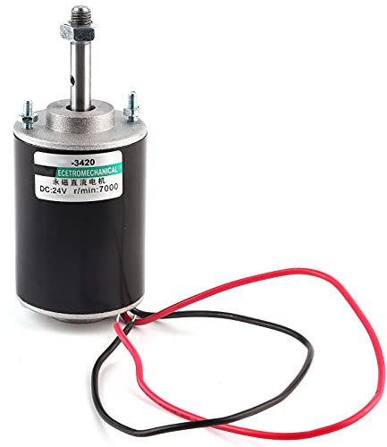 FLEXMAN Permanentmagnet Gleichstrommotor, Dauermagnet Motor,30W Reversibler Elektrischer Gang Motor, Umkehrbarer Elektromotor für Zuckerwattemaschinen, Kleinen Schneidbänken, Schleifmaschinen