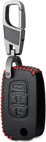BIVVI Leder Auto Schlüsselanhänger Hülle Schlüsselanhänger, für Lada Sedan Largus Kalina Granta Vesta X-Ray XRay Priora Flip Remote