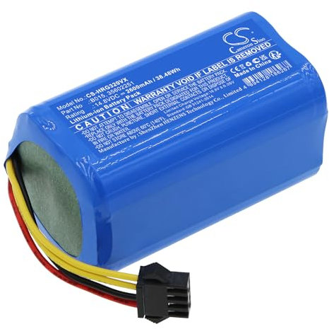 TECHTEK Batterie 2600mAh Compatible avec [Easyhome] 800560 Robot, pour [Hoover] HG0320H0011, HGO31, HGO310011, HGO32, HGO33, HGO330HC011 remplace 35602251, B015, HGO0314BAT FBA