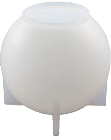 Stampo in resina a forma di sfera in silicone epossidico, per ciondoli fai da te, 90 mm, bianco