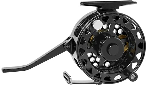 Halbautomatische Fliegenrolle mit verstellbarem Zug, schnelle Spulenentfernung aus CNC-gefrästem Aluminium für Süßwassersee, Fluss, Forellen, Fliegenfischen