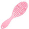 Bio Haarbürste ohne Ziepen für Damen Herren Kinder Dry & Wet Detangler Bürste für Locken Langes Kurzes oder Glattes Haar Kopfhaut Massagebürste Profi (Rosa)