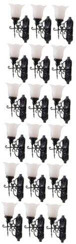 jojofuny 18 Stk Puppenhaus Wandleuchte Geführte Möbel Miniatur-puppenhaus Miniaturfiguren Zum Basteln Winziges Wandlampenmodell Led-puppenhauslichter Retro-möbel Abs Dekorationen Jahrgang