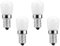 Jiotouhu E14 LED Glühbirne 220V Kühlschrank Birnen Ersatz für Appliance Kühlschrank Dunstabzugshaube, Kaltweiß (4er Pack)