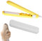 2 en 1 Lisseur Cheveux Mini lisseur de Voyage Professionnel Lisseur Boucleur Cheveux en Céramique pour Tous Types de Cheveux Cadeaux pour Femmes (Jaune)