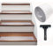 Antirutschstreifen Treppe Set Transparente Treppenteppich wasserfeste Treppenstufen Matten Selbstklebende Stufenteppich mit Installationsrolle Stufenmatten (15 x 60cm(15 pcs))