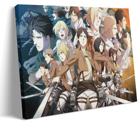 Attack on Titan 22 Poster Dekorative Malerei Leinwand Wandkunst Wohnzimmer Poster Schlafzimmer Malerei, Leinwand Kunst Poster Und Wandkunst Bilddruck Moderne Familienzimmer Dekor 12x18inch(30x45cm)