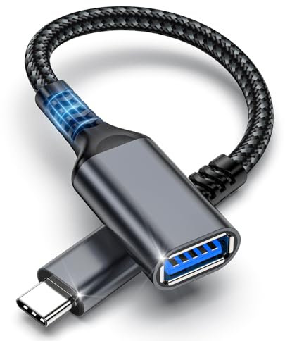 TEFLOTY Adaptador USB Tipo C a 3.0, Cable OTG USB C, Macho a USB Hembra Compatible con iPhone 15 Pro MAX, MacBook Pro/Air, iPad Pro 2022, Samsung Galaxy S23/S22/S21, Huawei
