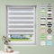 Doppelrollo klemmfix ohne Bohren B95 x H130cm-Stoffbreite 91cm Grau Rollos für Fenster Fensterrollo innen ohne Bohren Klemmrollo Rollo Springrollos Sonnenschutz & Sichtschutz