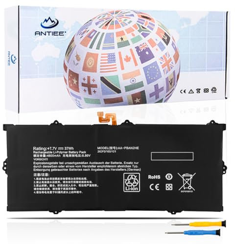 ANTIEE AA-PBAN2HE Laptop Akku für Galaxy Book Go 340XDA NP340XLA XE340XDA-KA3US-RB XE340XDA-KA1US XE340XDA-KA3 XE340xda-ka1it Series 7.7V 37Wh