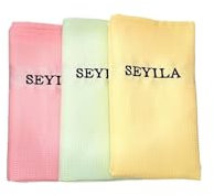 Original Seyila Hochsaugfähige Reinigungstücher 3 er Set/Streifenfreie Reinigung für Fenster,Auto, Küche, Bad und mehr – Putztuch – Zaubertuch - Geschirrtuch 40x60 cm aus Microfaser bunt