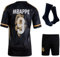 Qycksouth Mbappe R.Madrid Nr 9 Drache Retro Limitierte Auflage, Trikot für Kinder und Shorts Sporttrikot, Fußballtrikot Trainingstrikots, Kinder Trikot Mit Kurz Fußballfans (164)