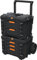 Keter Pro Gear XL Werkstattwagen mit 2 Koffern - 5 Schubladen - 64x47x79-105 cm - Schwarz