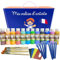 Kit créatif de peinture pour enfants - Dès 1 an - Lavable en machine - Produits Non Toxiques - Fabriqué en France - La valise du petit artiste