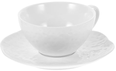 PRETYZOOM Set Di Tazze E Piattini in Ceramica Stile Europeo Con Piattino Per Tazza Da Tè