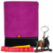 MANTONDEMANILA.COM Cartera de Piel para Hombre Hecha artesanalmente en Ubrique para Hombres y Jóvenes, Incluye Llavero y Pulsera de Temática Española. (1086 Nobuk Rosa Tira-Ma-Hi)