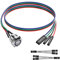 SinLoon DIY-Computer-Schalter Power-Taste 16MM LED PC Power-Schalter mit 1 zu 2 Splitter vernickeltes Aluminium mechanische Taste IP67 wasserdicht (blaue Hintergrundbeleuchtung) - 60CM