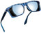 Joopin Klassische Sonnenbrille Herren Silber Spiegele Rechteckige UV400 Unisex Polarisierte Sonnenbrille Damen Retro Stil für Fahren und Tourismus (Blau Verspiegelt Silber)