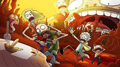 Rick and Morty Adult Jigsaw Puzzle 1000 Pieces Classic Game Children Jigsaw Puzzle Toy Educational Gift Family Set Home Decoration 26x38cm