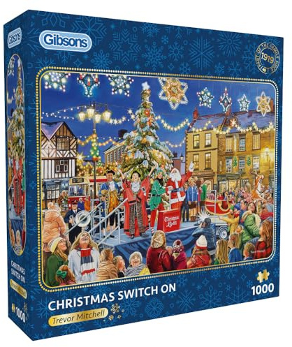 Gibsons 1000 Piece Jigsaw Puzzle Christmas Switch On Christmas Puzzle B Corp Jigsaw Puzzle for Adults