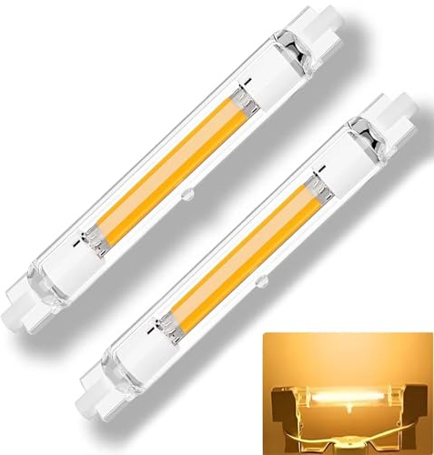 DafuDaGui R7S LED 118mm 30W dimmbar Warmweiß 3000K - Direkter 300W Halogenersatz, 3000LM CRI85, 360° flimmerfrei,90% sparsamer, 2er Pack