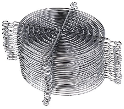 OEUVREBY 20 Pcs Computer Case Cooling Fan Finger Guard Metal Grill Protector 12 cmx12 cm