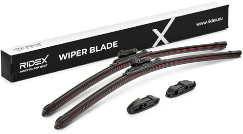 RIDEX Scheibenwischer Set Wischerblätter Satz Vorne Länge 1: 525mm Länge 2: 525mm Flachbalkenwischblatt Kompatibel mit SKODA Fabia II Schrägheck 542 298W0361