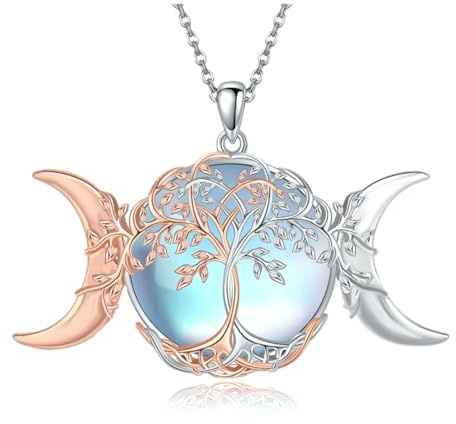 POPLYKE Celtic Knot Necklace 925 Sterling Silver Irish Jewellrry for Women