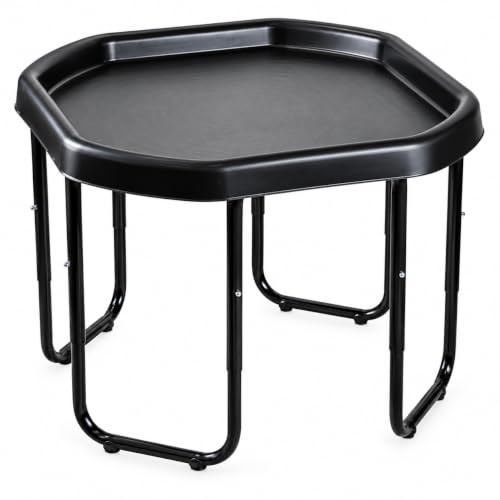 Plushé Haven 70cm Tuff Tray Table with Adjustable Stand – Kids Sensory Play Tray Table – Activity Play Table for Sand, Water & Learning – Height Adjustable 45cm / 55cm / 65cm – Heavy Duty Steel Frame