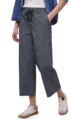 Street One Damen Gestrefite Wide Leg Hose 3817737