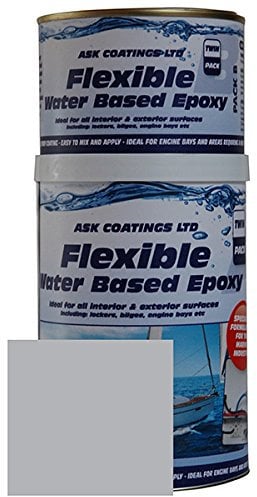 New! Water Based Epoxy Marine Paint for Boats, Yachts & Marine Vessels. Interior and Exterior use. 1L (Grey)