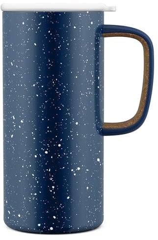 Ello Campy Vacuum Insulated Stainless Steel Water Bottle with Slider Lid, 16 oz, Navy