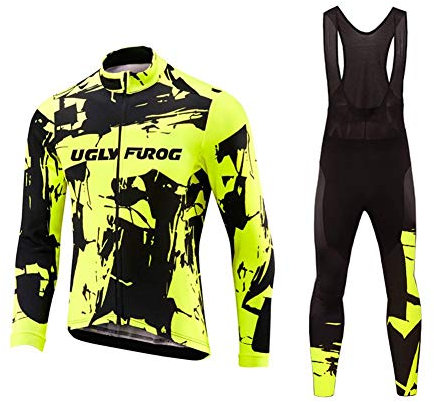 UGLY FROG Radtrikot Anzug Herren Frühling Sport & Freizeit MTB Fahrradbekleidung Kurzarm Hemd Polyester Radsport Männer Hose Set