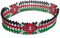 Crazily Creatives Hand Made Country Flag Beaded Bracelet Band (Kenya)