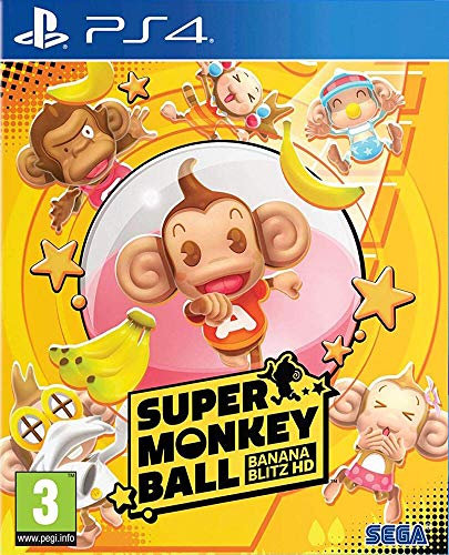 SEGA Super Monkey Ball HD Banane BLITZ - PS4 Zubehör, USB, 4 Ports, Kunststoff, Plug and Play, Schnelle Datenübertragung, Videospiel, Spielekonsolen