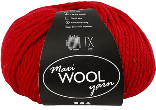 Wolle,Rot,L:125m,100g/1Knäuel