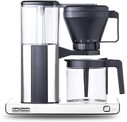 BOB HOME Filterkaffeemaschine PERFECT CAFE, Warmhaltefunktion, 10 Tassen, Edelstahl, Aromavorwahl, perfekte Brühtemperatur