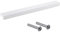 Gedotec Möbelgriffe aus Aluminium | 1 Stück Türgriffe für Schränke - Weiß matt inkl. Befestigungsmaterial | ANGLE 0077 | LA: 192 mm | Griffe für Küchenschränke Schrankgriffe Griffe Möbel