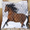 Chickw1 Tagesdecke für Einzelbett Mädchen Teenager Tagesdecke Steppdecke Sofaüberwurf Wattiert und Gesteppt Bettüberwurf Kuscheldecke Decke Überwurf Überdecke (Braunes Pferd,180x200cm)