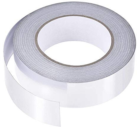 sourcing map Aluminiumfolie wasserdichtes selbstklebendes Klebendband Hochtemperatur für HVAC Rohrisolierung 35mmx50m