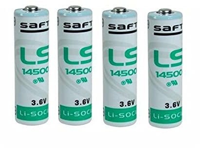 Maxxistore - Saft 4 piles AA Li-SoCl2-3,6 V 2600 mAh - LS14500 - ER14505