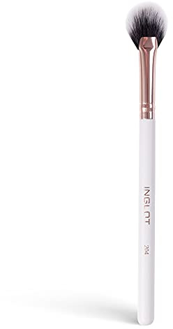 Inglot PlayInn Makeup Brush, Ein Kleiner, Synthetischer, Flacher Pinsel, zum Auftragen von Highlighter, zum Auftragen von Puder Unter den Augen und zum Entfernen von Losen Lidschatten, 204