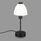 BRILONER Leuchten - Tischleuchte, Tischlampe inkl. Kabelschalter, 1x E14, max. 25 Watt, Schwarz/Weiß, 100x320mm (DxH)