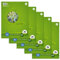 Staufen Green Collegeblock - DIN A4, Lineatur 26 (5mm kariert mit Rand), 80 Blatt, 4-fach Lochung, premiumweißes 70g/m² Recyclingpapier, 5 Stück