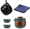 Angoily Chinesische Kung Fu Tee Set Tragbare Reise Tee Set Keramik Porzellan Teekanne Set für Reise Im Freien Picknick Home Verwendung